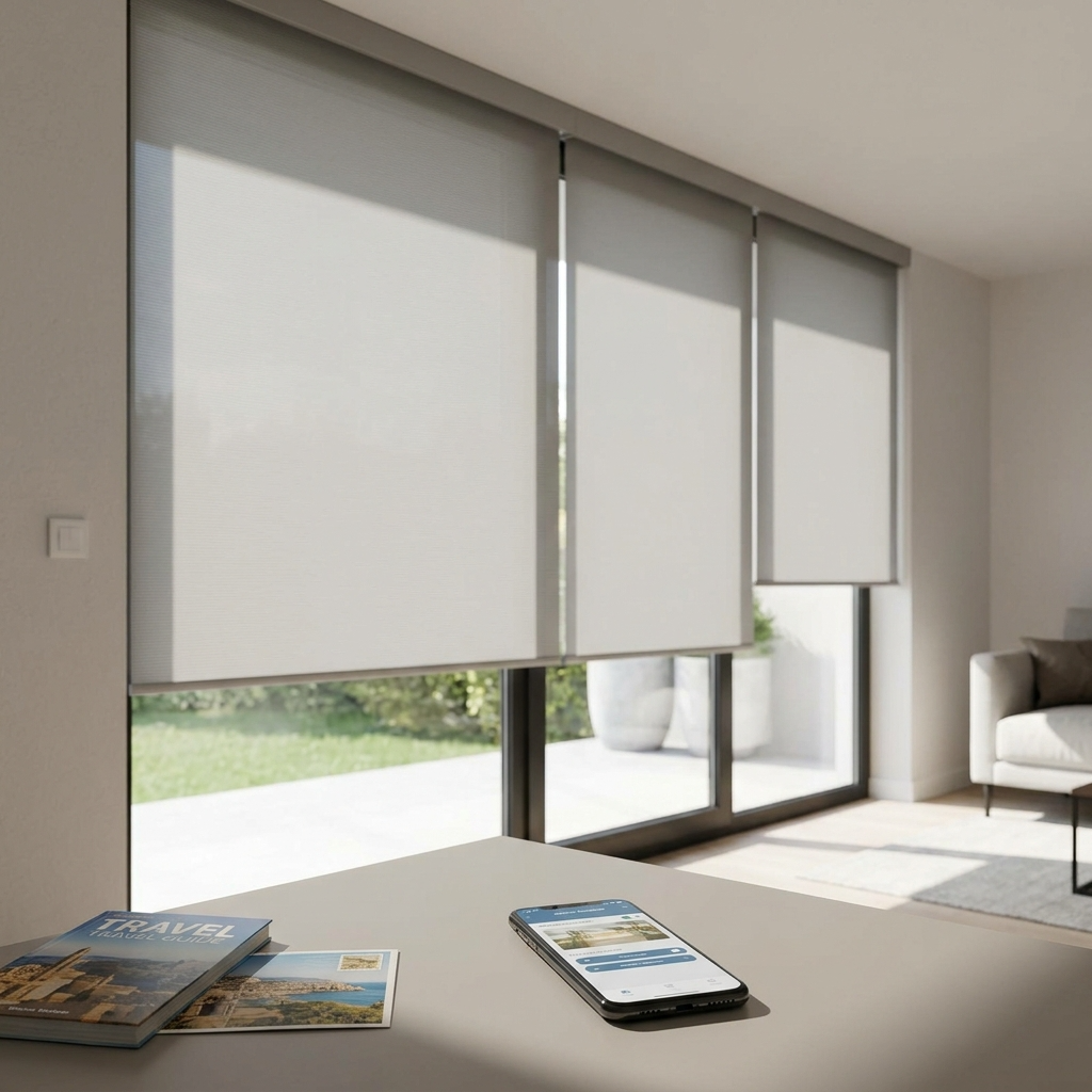 Motorised blinds whilst owner on holiday